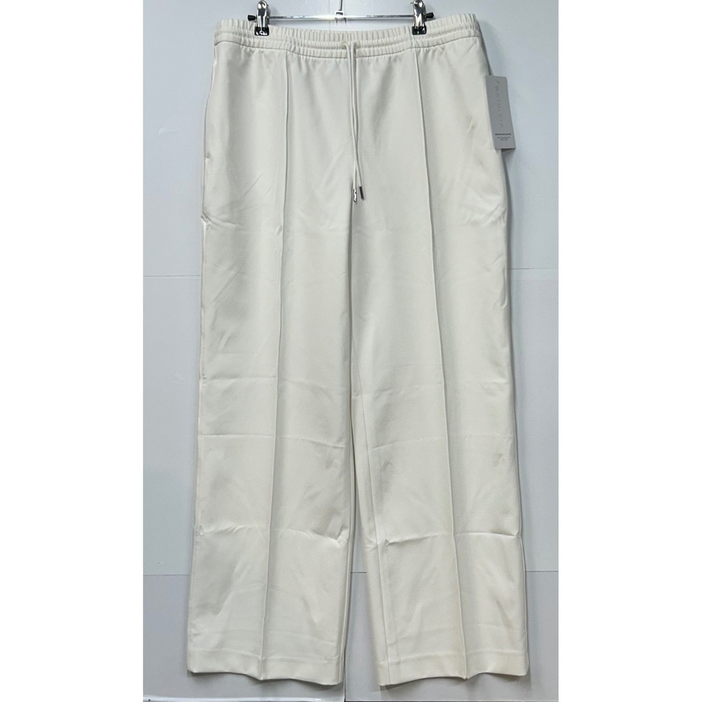 Athleta Endeavor Wide Leg Pant White PrimaStretch Recycled 985697 Womens 14 NWT